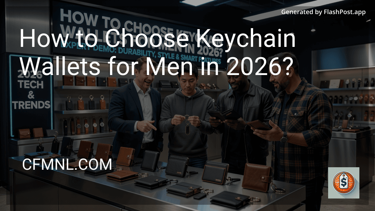 How to Choose Keychain Wallets for Men in 2026? preview