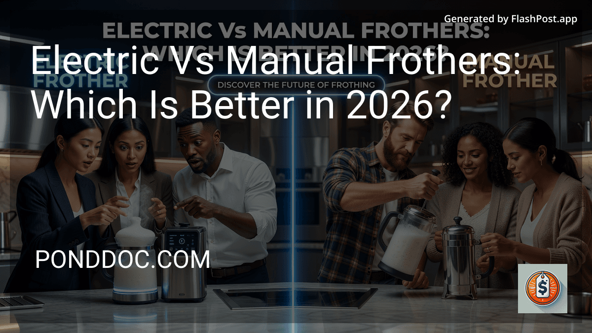 Electric Vs Manual Frothers: Which Is Better in 2026? preview
