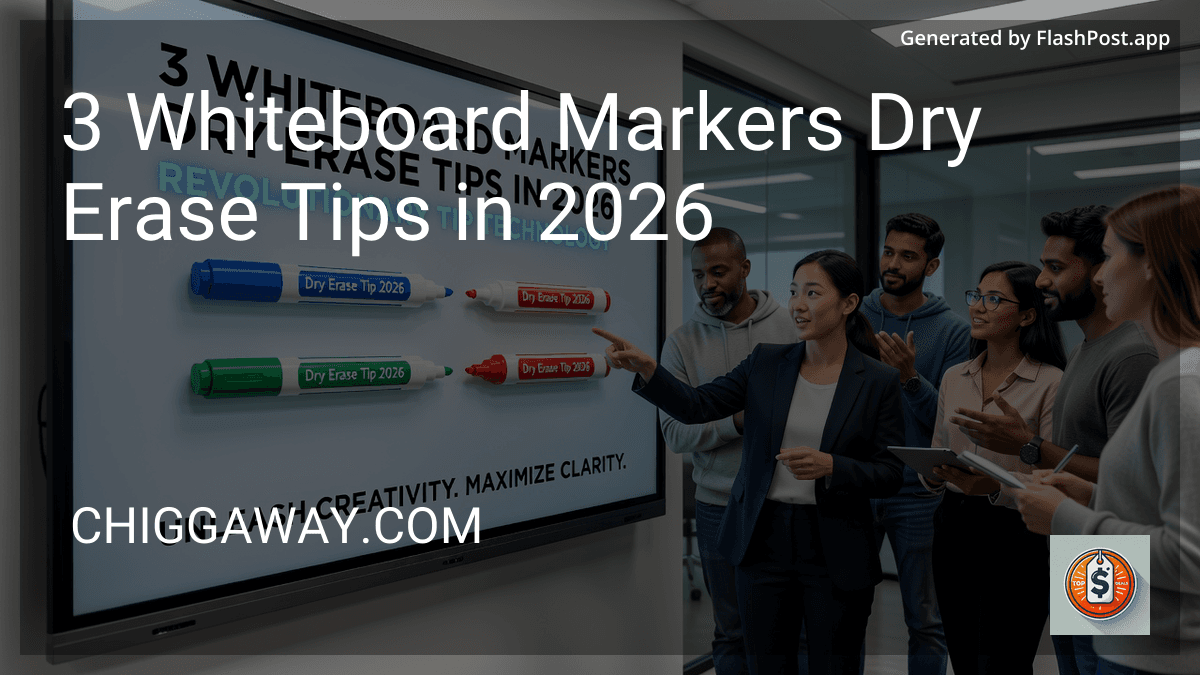 8 Whiteboard Markers Dry Erase Tips in 2026