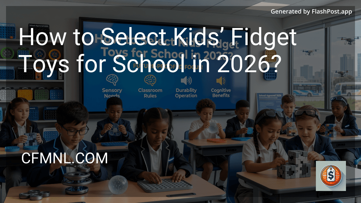 How to Select Kids’ Fidget Toys for School in 2026? image