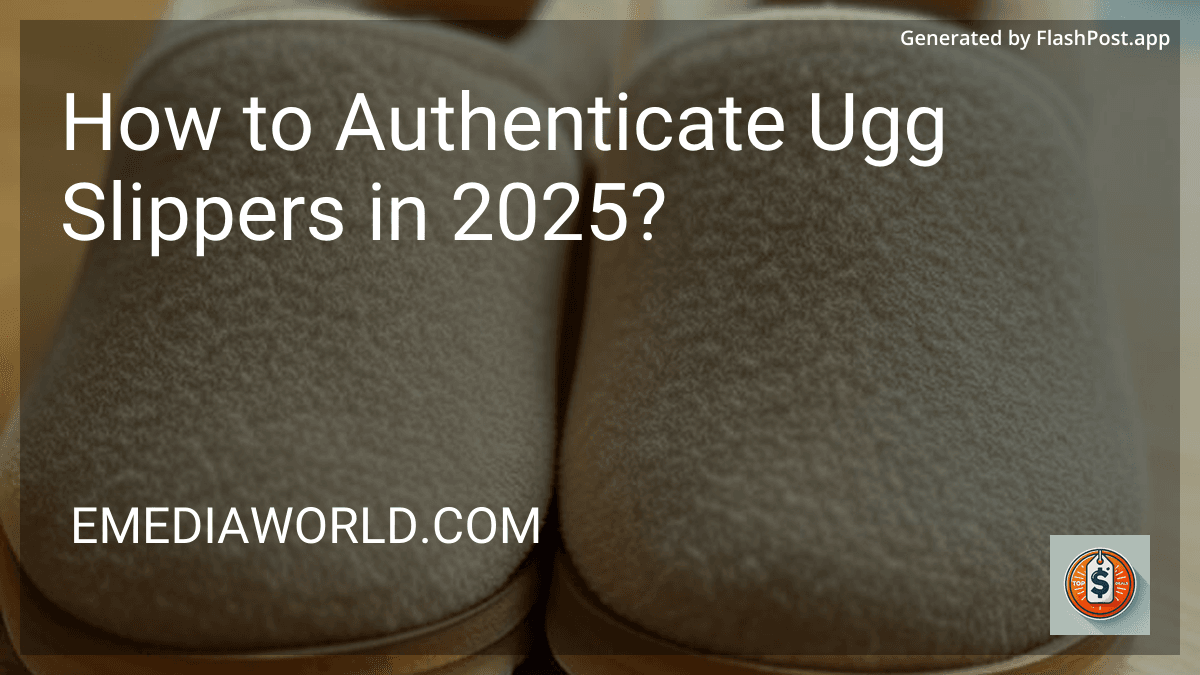 How to Authenticate Ugg Slippers in 2025? preview