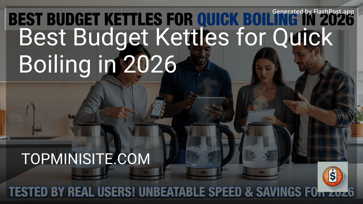 Best Budget Kettles for Quick Boiling in 2026 preview
