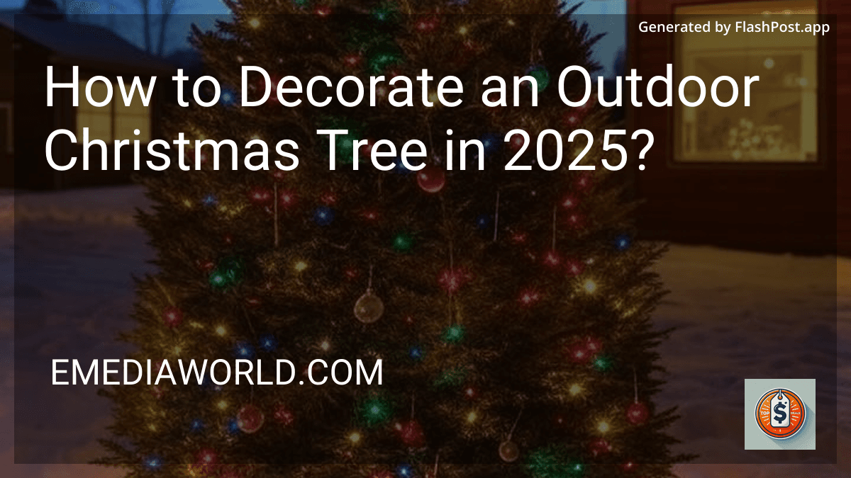 How to Decorate an Outdoor Christmas Tree in 2025? preview