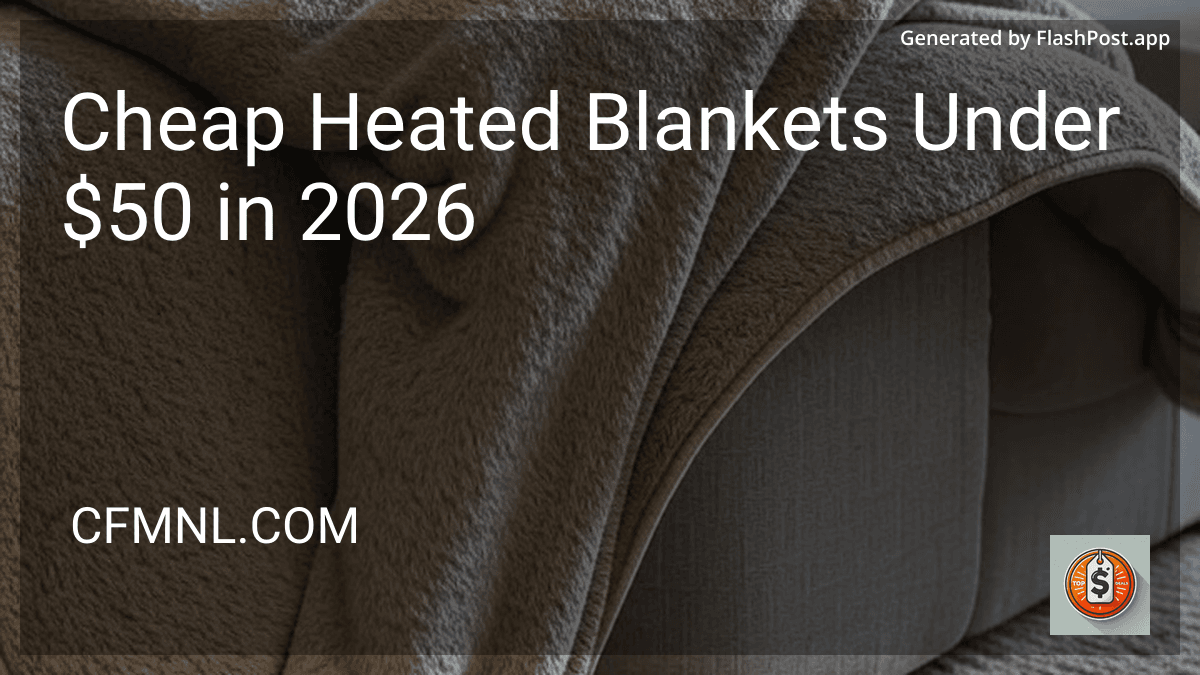 Cheap Heated Blankets Under $50 in 2026 image