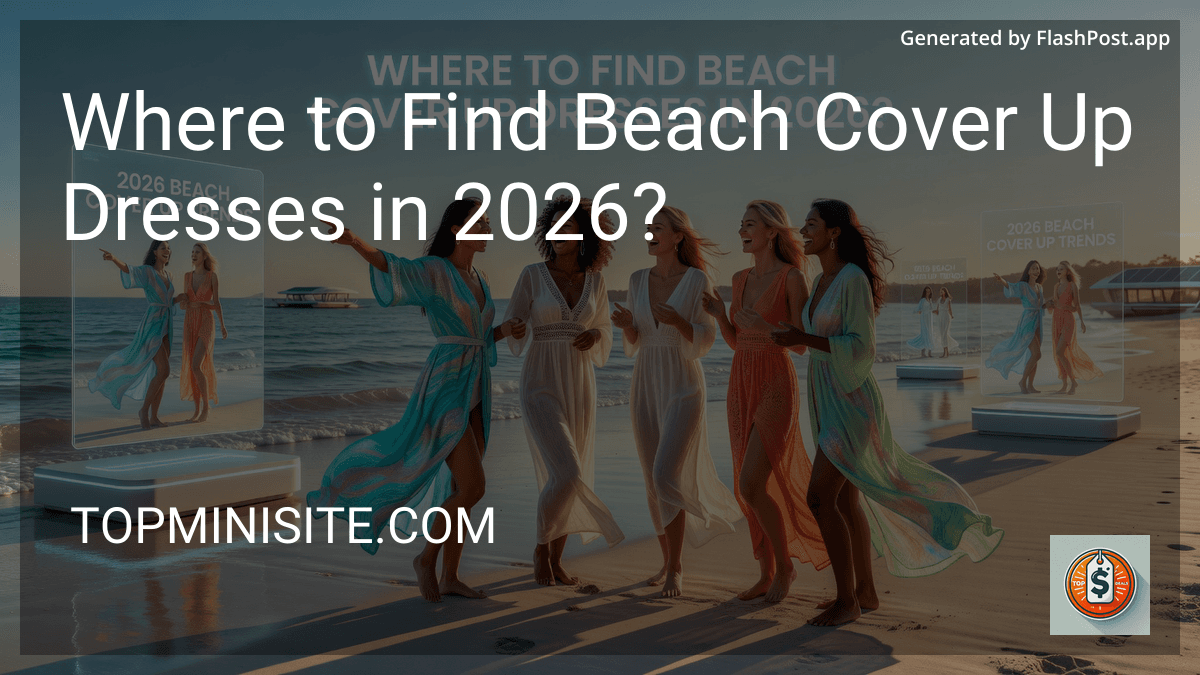 Where to Find Beach Cover Up Dresses in 2026? preview