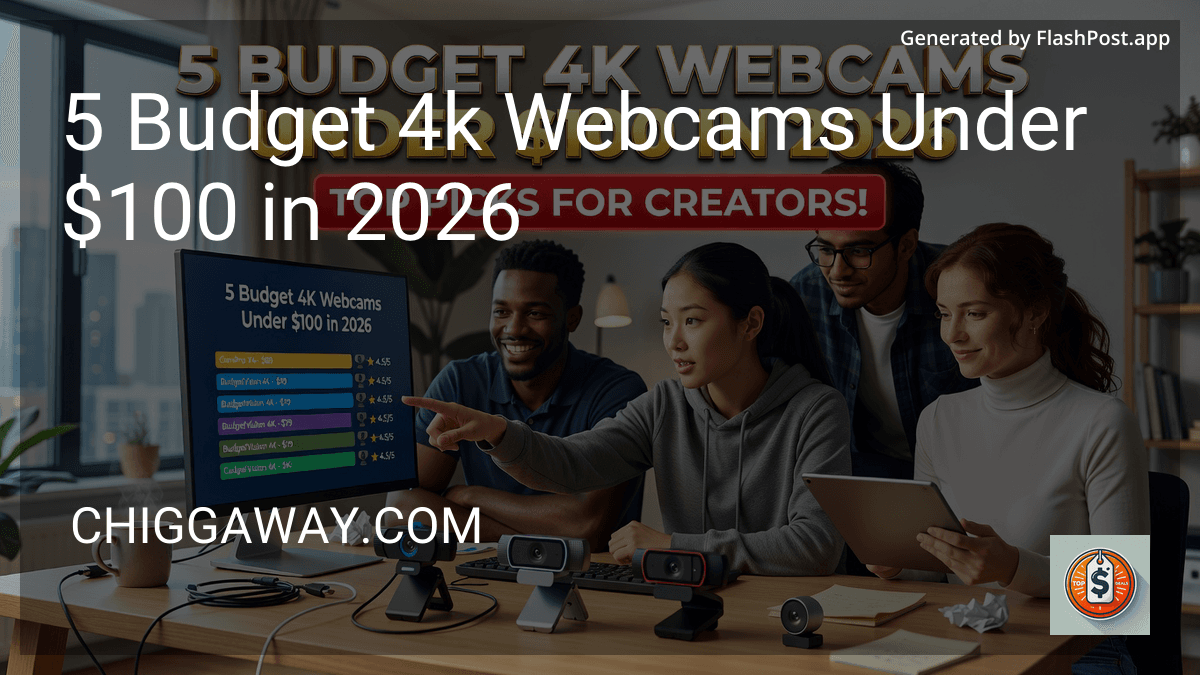 10 Budget 4k Webcams Under $100 in 2026 preview