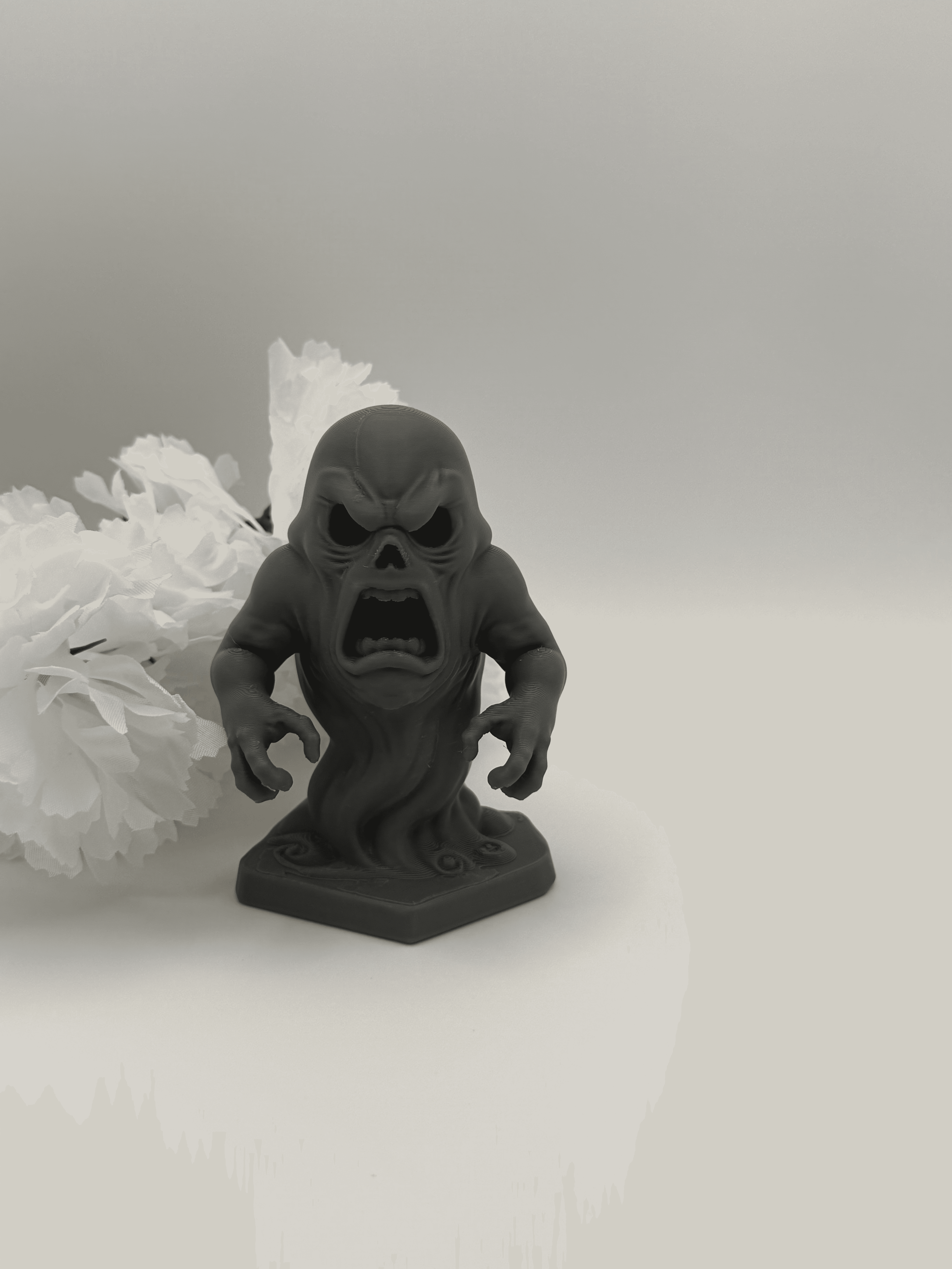 Ghost Monster PLA Art Print Horror Desk Decor