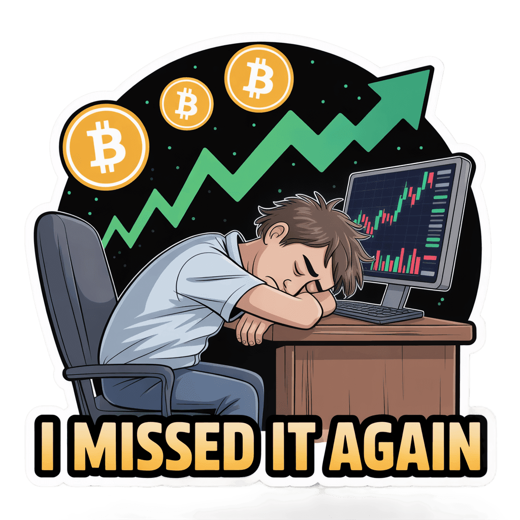 Funny Crypto Trader Vinyl Sticker