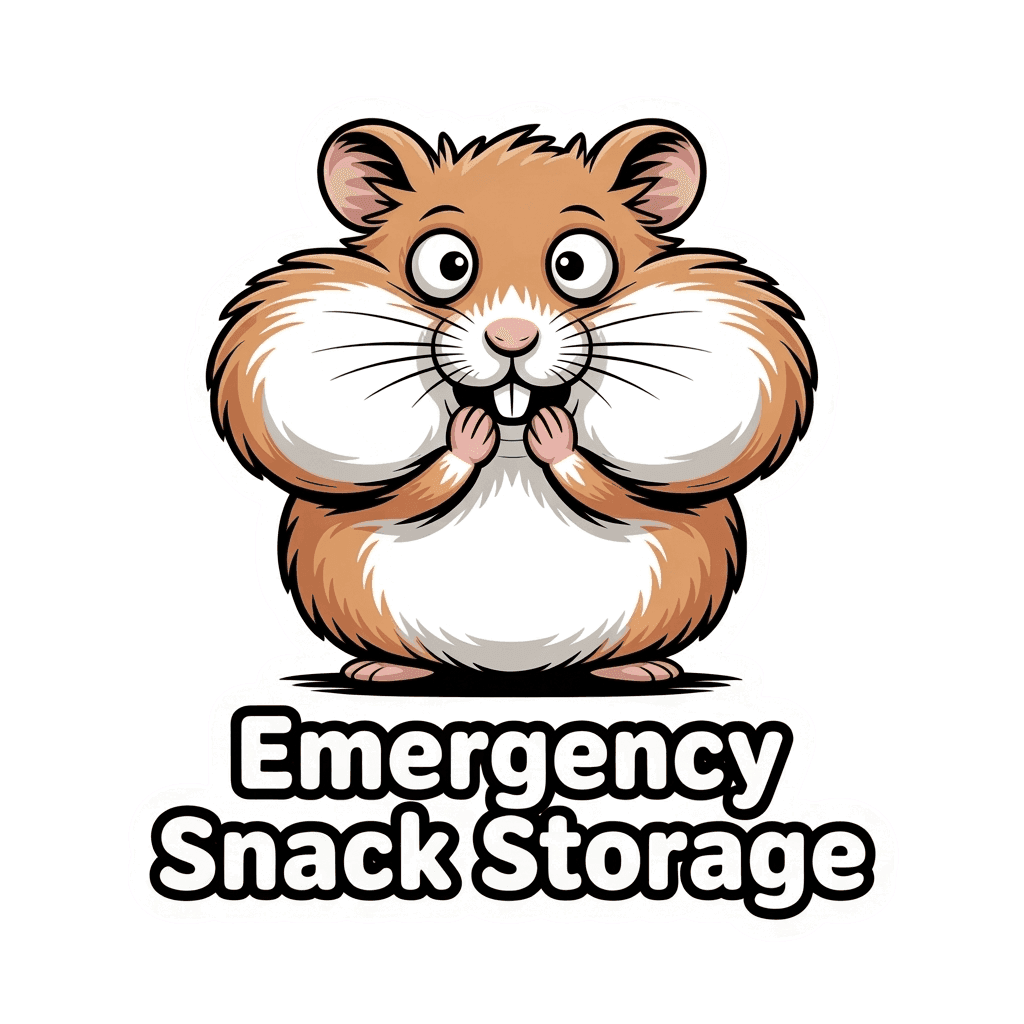 Cute Hamster Emergency Snack Storage Sticker