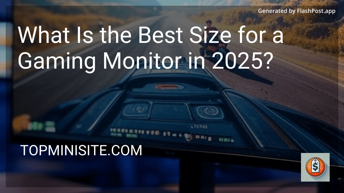 What Is the Best Size for a Gaming Monitor in 2025? preview