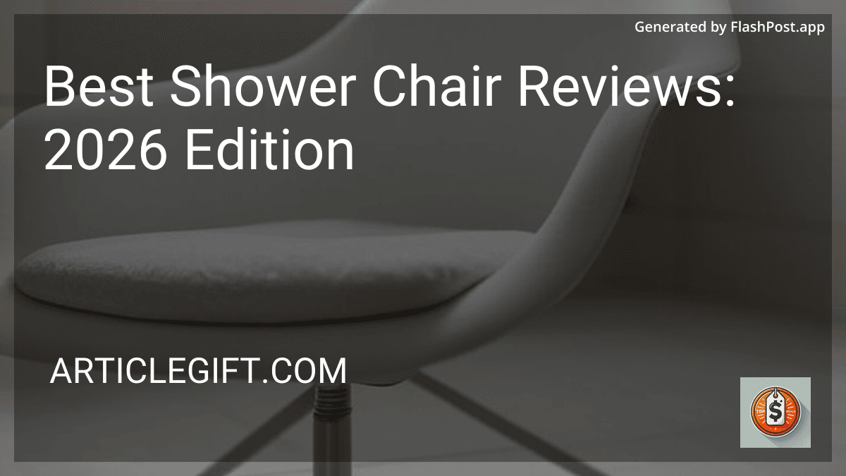 Best Shower Chair Reviews: 2026 Edition in 2026 preview