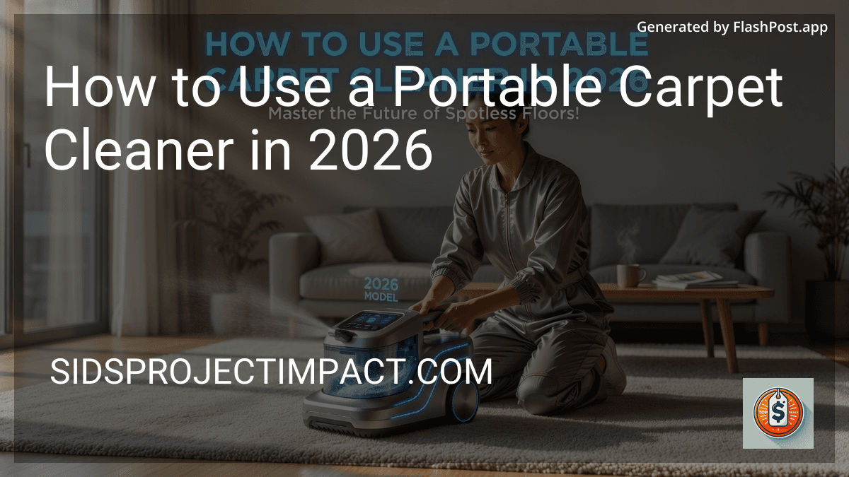 How to Use a Portable Carpet Cleaner in 2026 preview