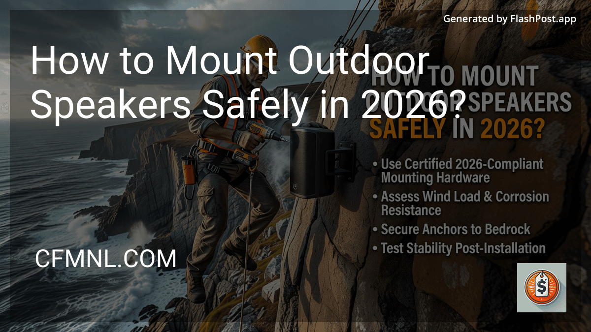 How to Mount Outdoor Speakers Safely in 2026? preview