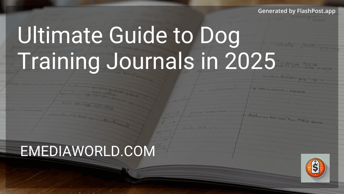 Ultimate Guide to Dog Training Journals in 2025 preview
