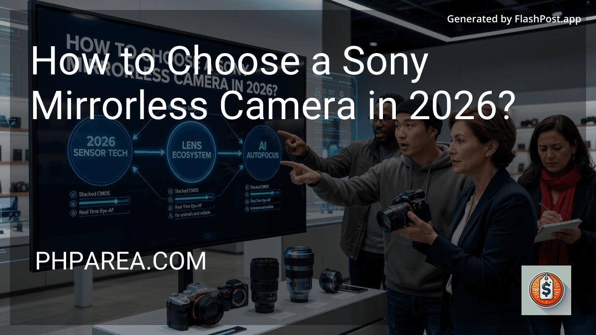 How to Choose a Sony Mirrorless Camera in 2026? preview