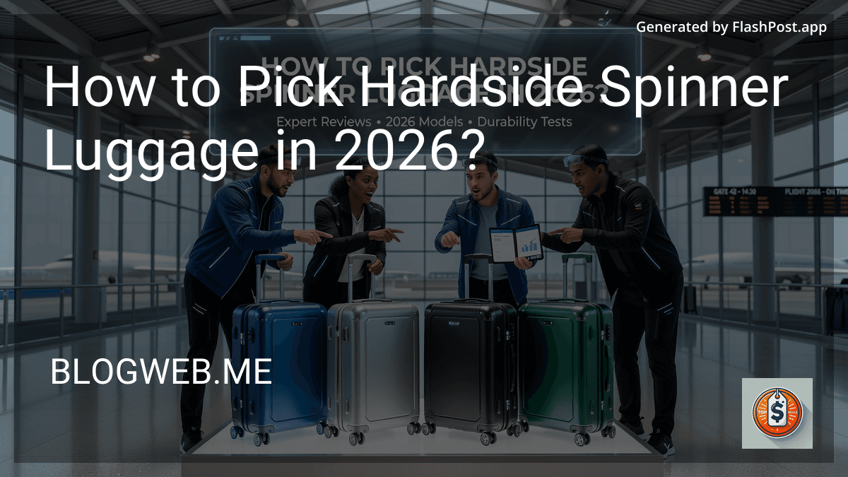How to Pick Hardside Spinner Luggage in 2026?