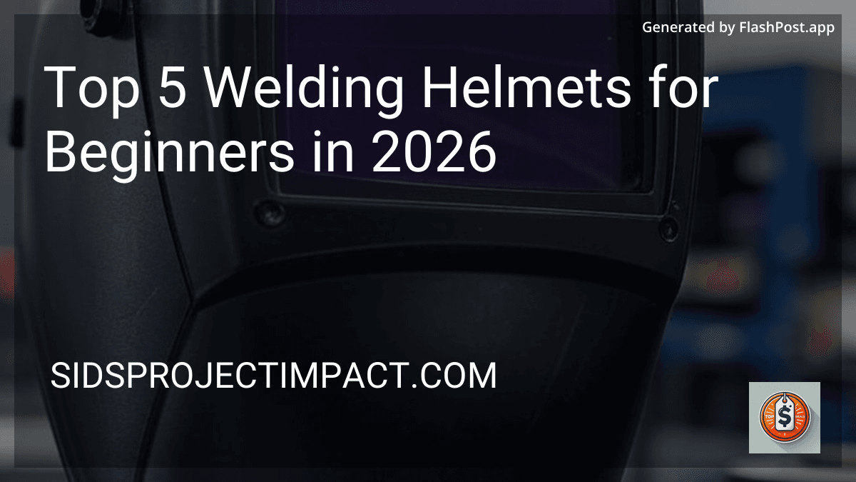 Top 5 Welding Helmets for Beginners in 2026 preview