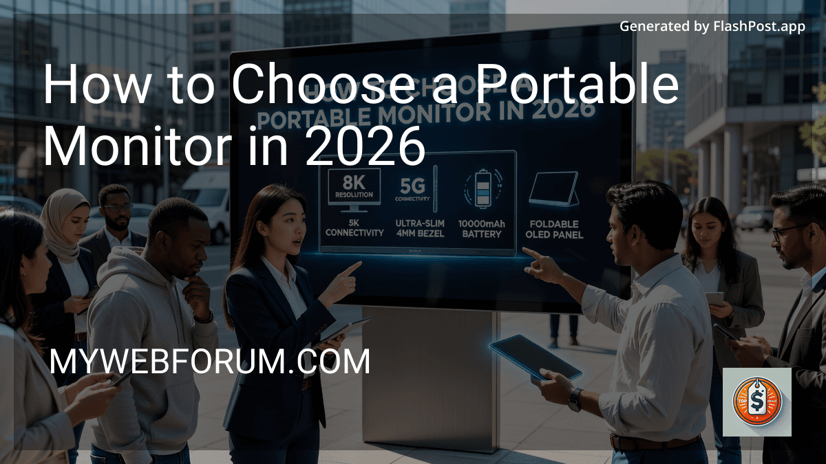 How to Choose a Portable Monitor in 2026 preview