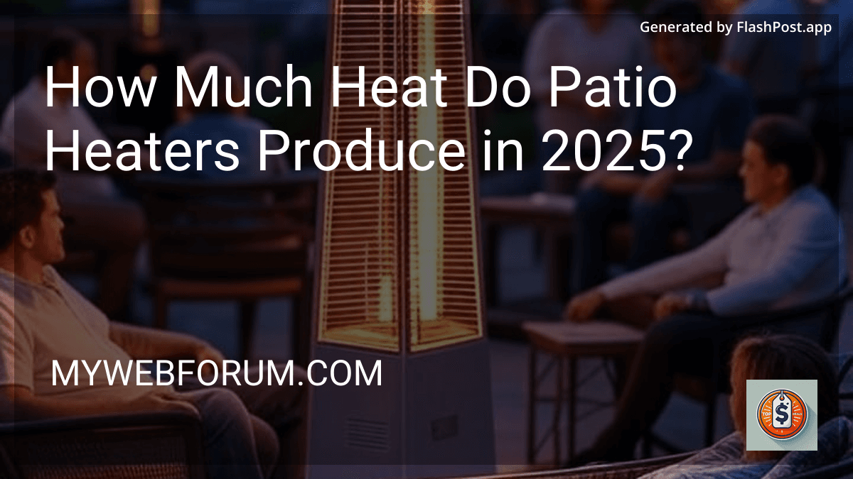 How Much Heat Do Patio Heaters Produce in 2025? image