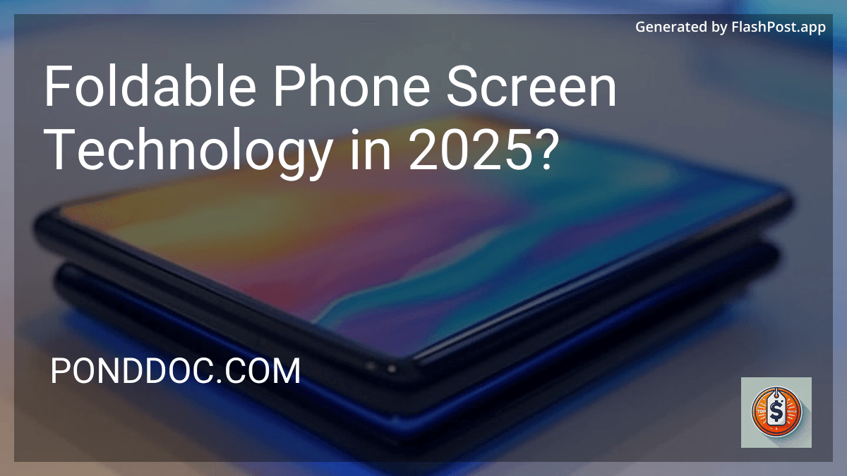 Foldable Phone Screen Technology in 2025? preview