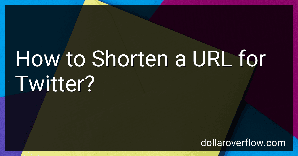 How to Shorten a URL for Twitter? image
