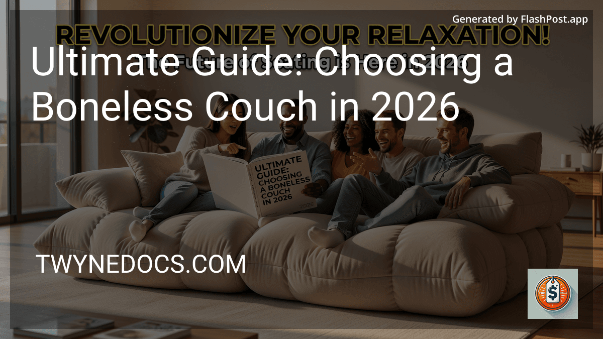 Ultimate Guide: Choosing a Boneless Couch in 2026 preview