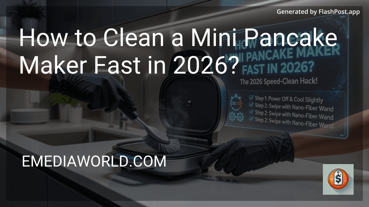How to Clean a Mini Pancake Maker Fast in 2026? preview