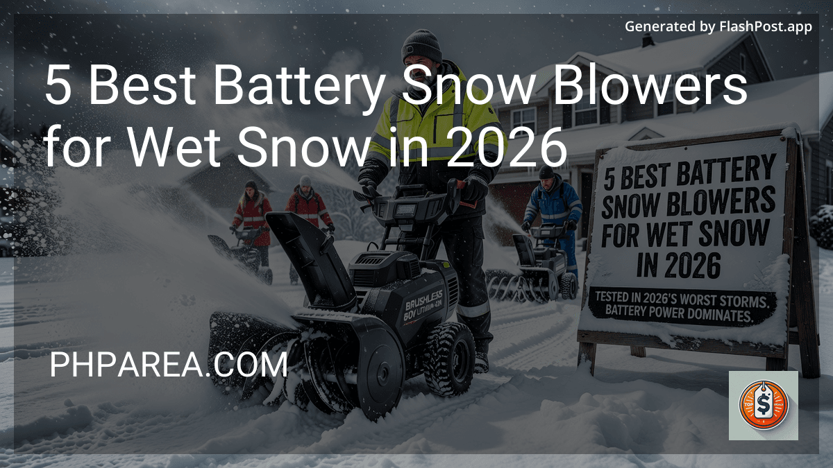 7 Best Battery Snow Blowers for Wet Snow in 2026 preview