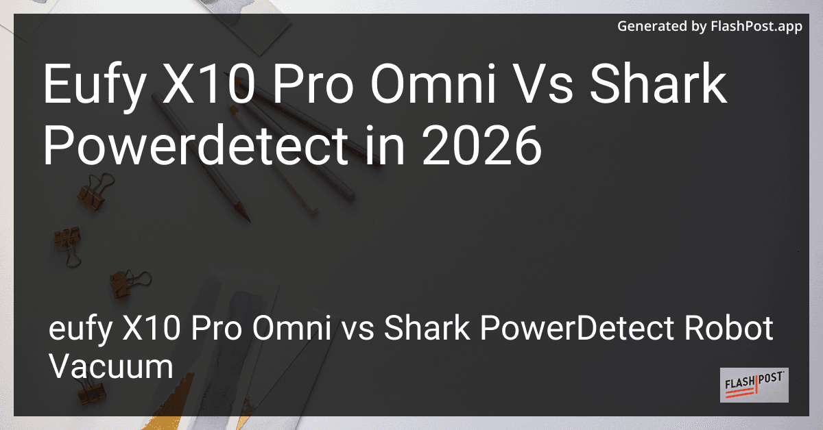 Eufy X10 Pro Omni Vs Shark Powerdetect in 2026