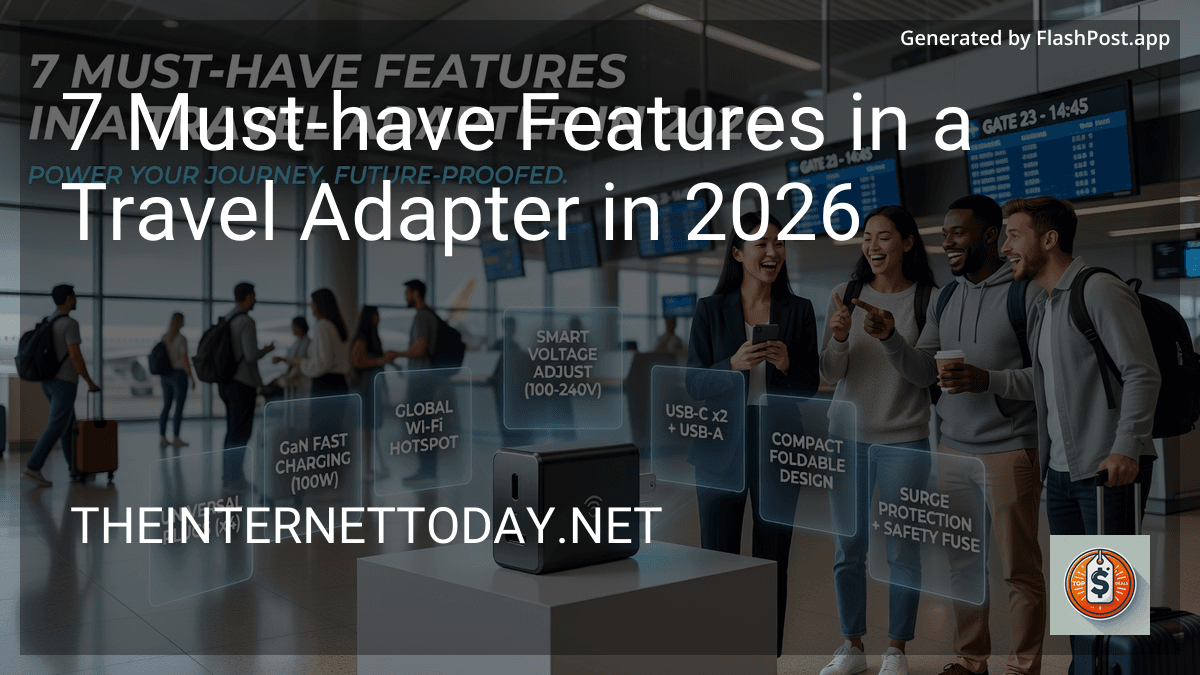 7 Must-have Features in a Travel Adapter in 2026 image