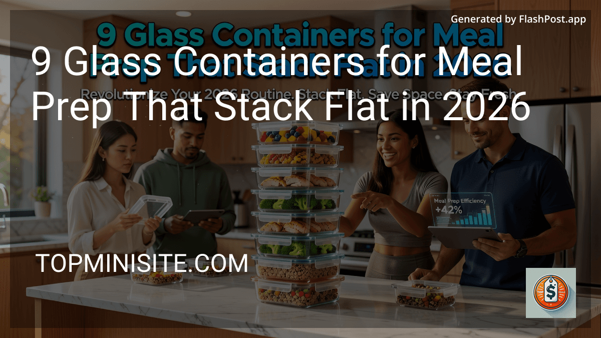 10 Glass Containers for Meal Prep That Stack Flat in 2026