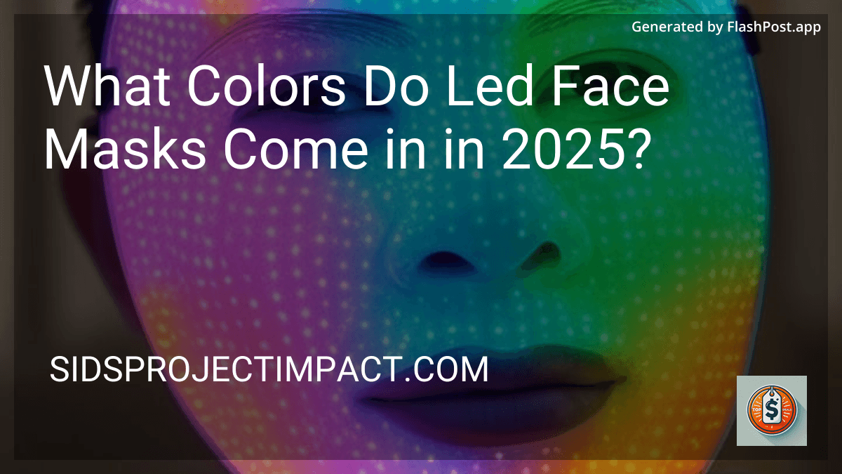 What Colors Do Led Face Masks Come in in 2025? preview