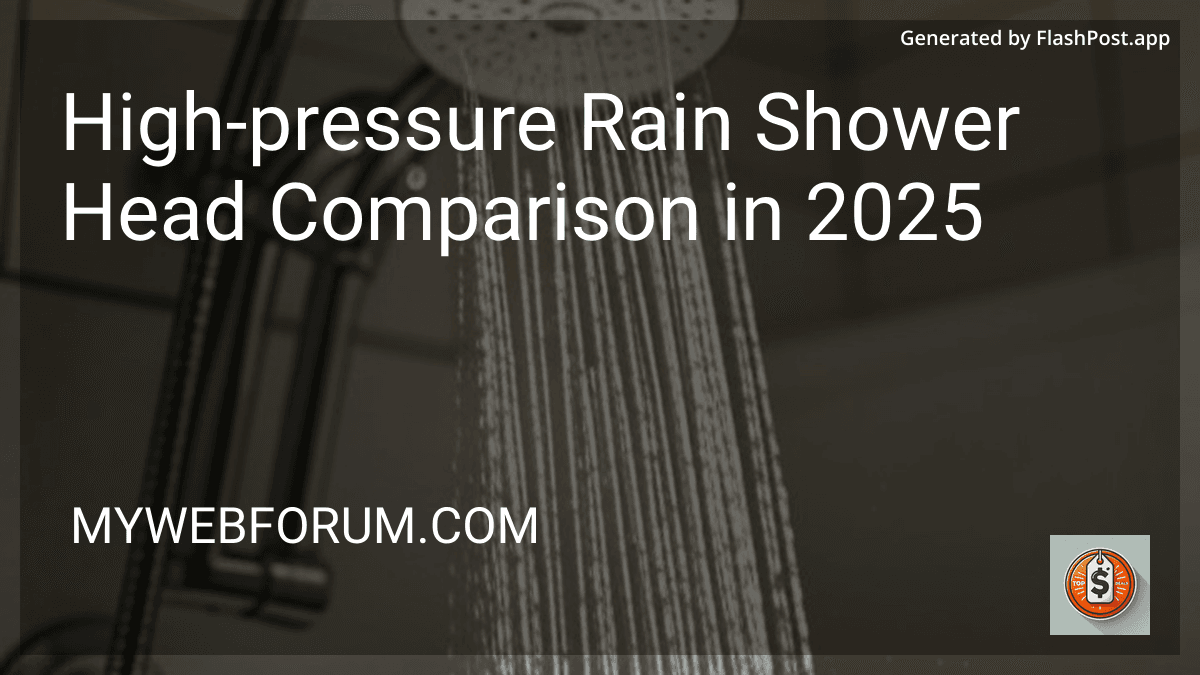 High-pressure Rain Shower Head Comparison in 2025 image
