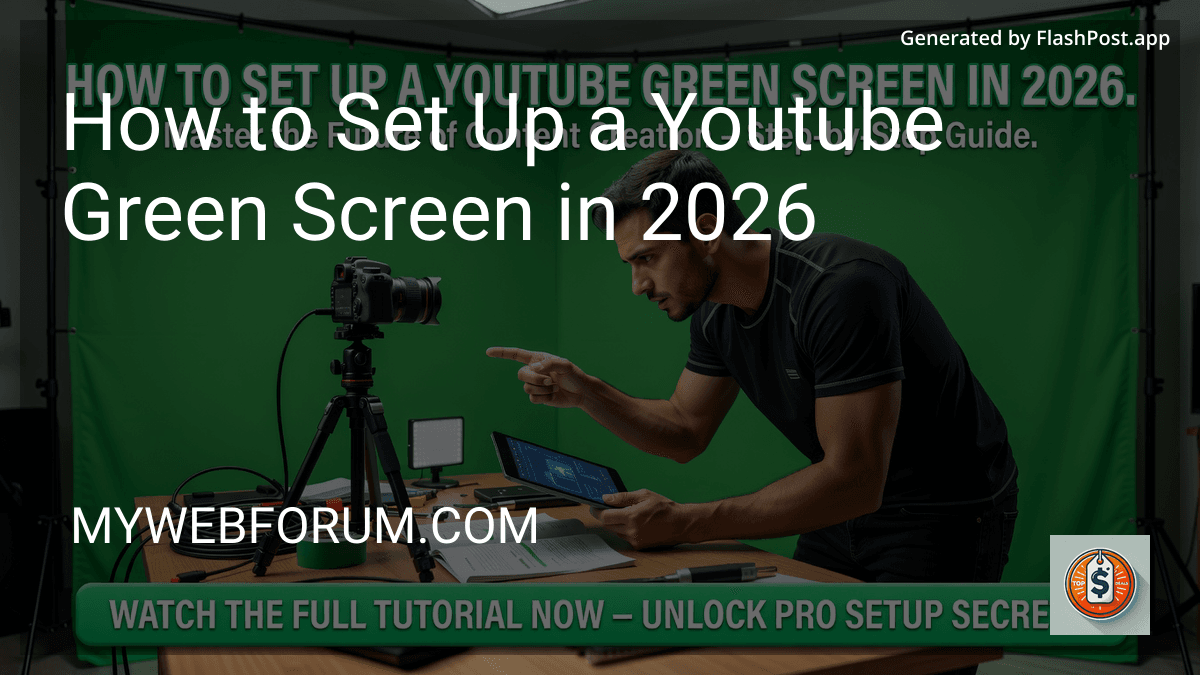 How to Set Up a Youtube Green Screen in 2026 preview
