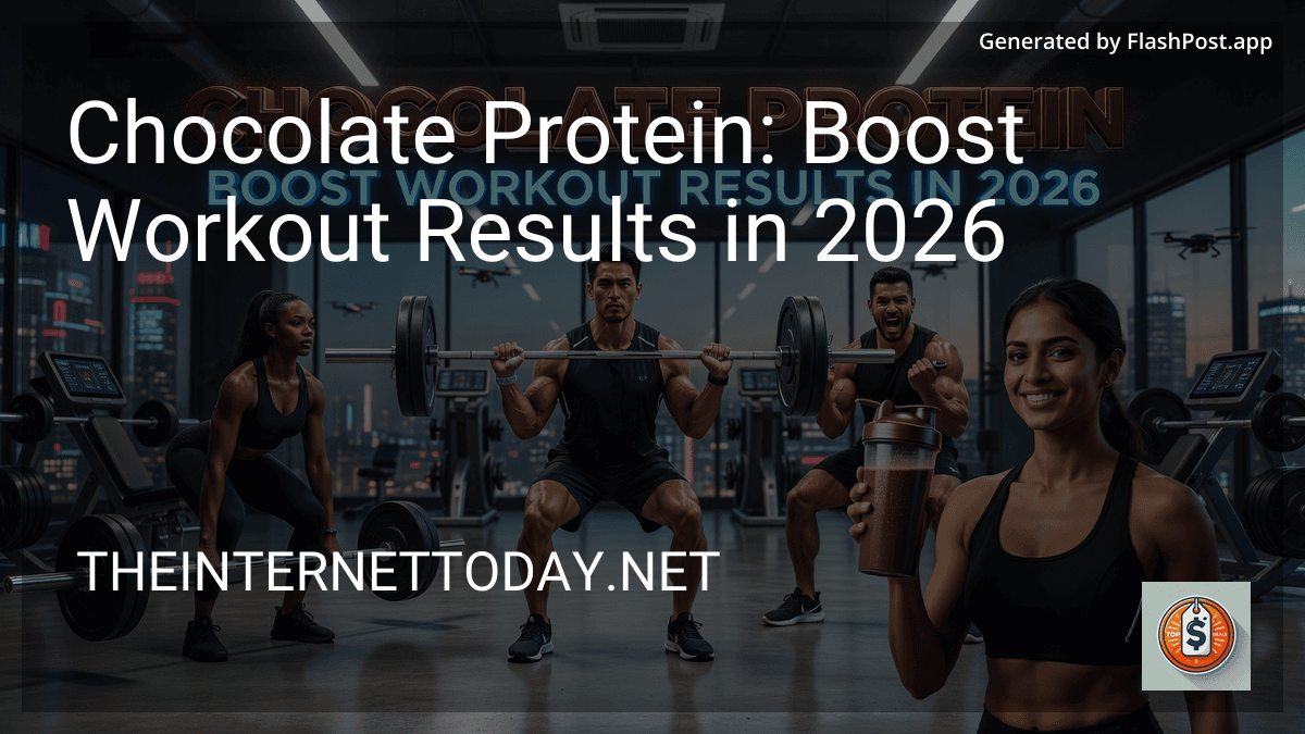 Chocolate Protein: Boost Workout Results in 2026 preview
