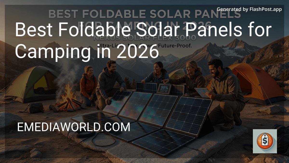 Best Foldable Solar Panels for Camping in 2026 preview