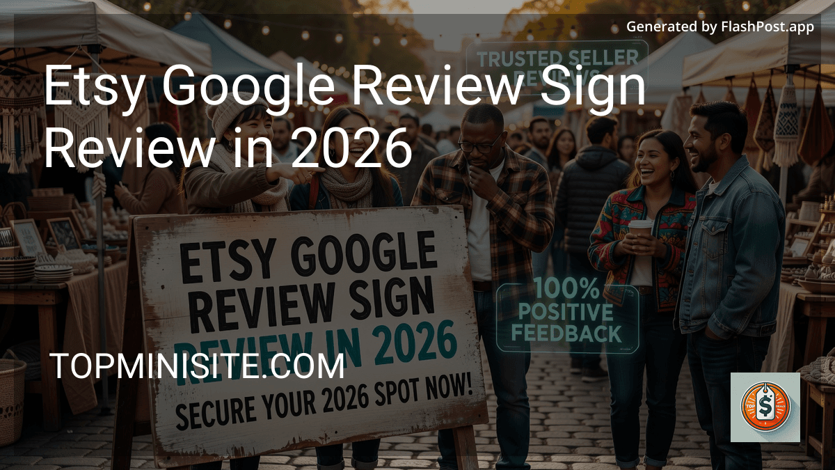 Etsy Google Review Sign Review in 2026