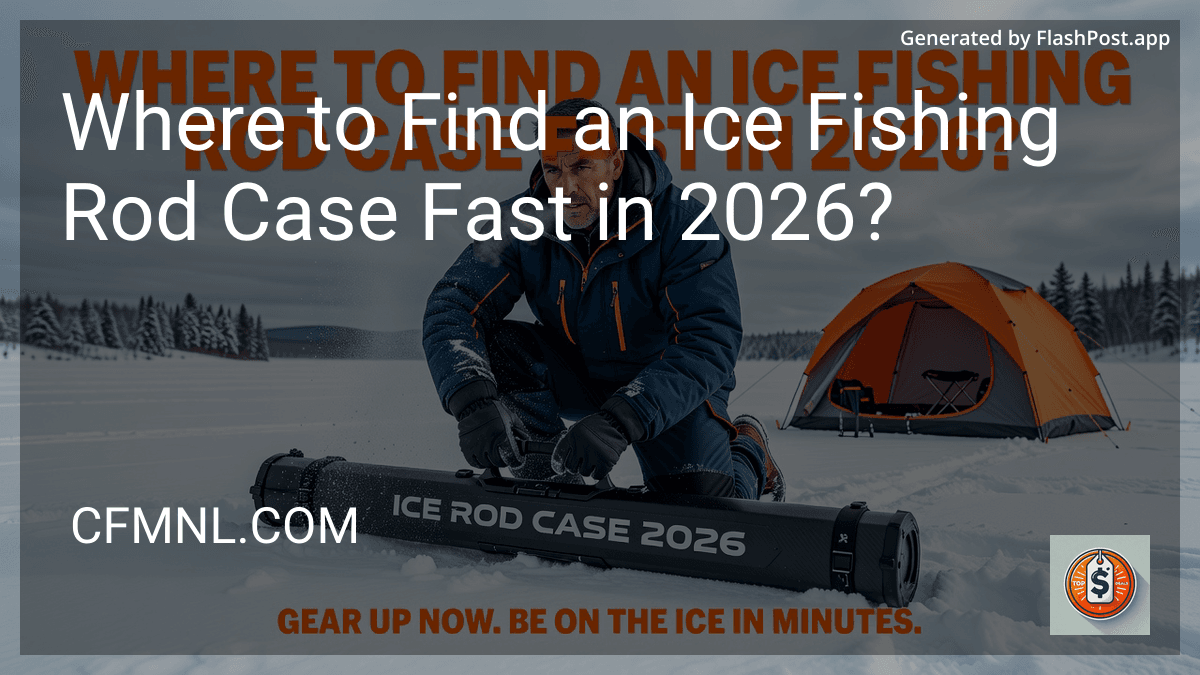 Where to Find an Ice Fishing Rod Case Fast in 2026?