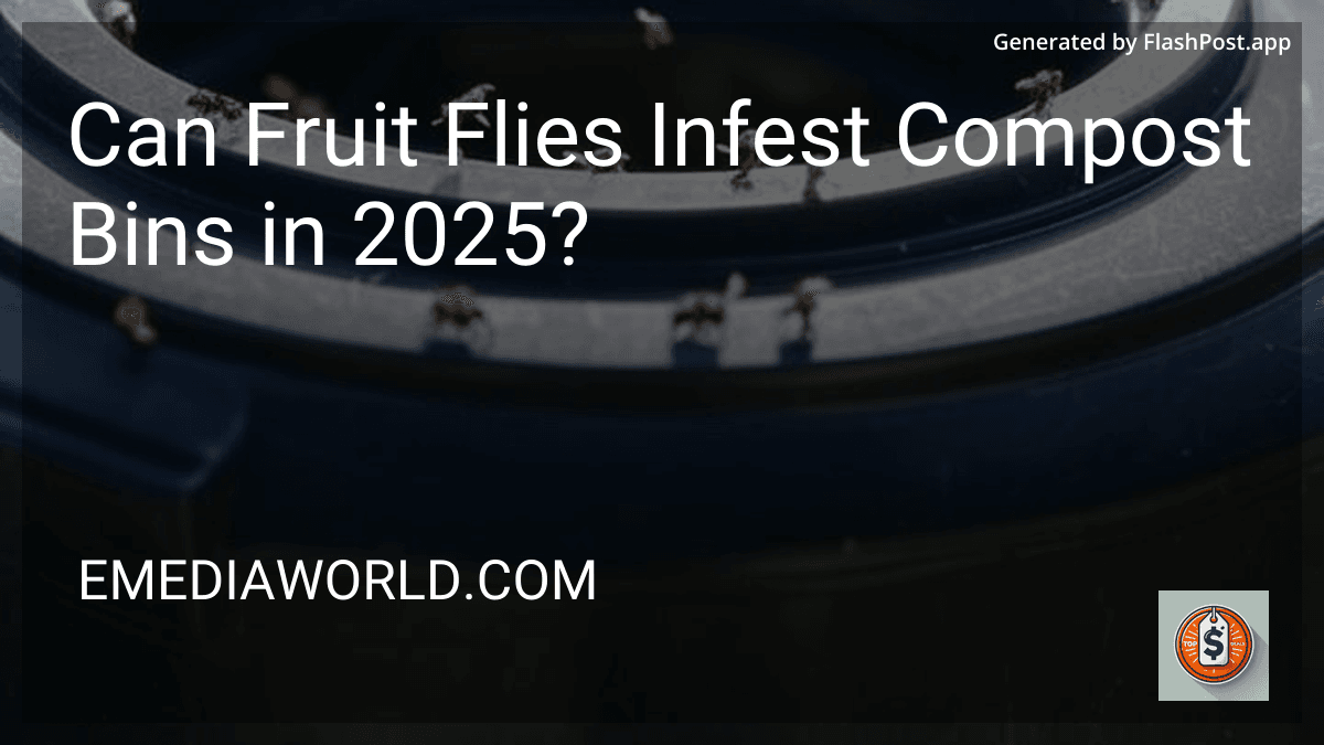 Can Fruit Flies Infest Compost Bins in 2025? image