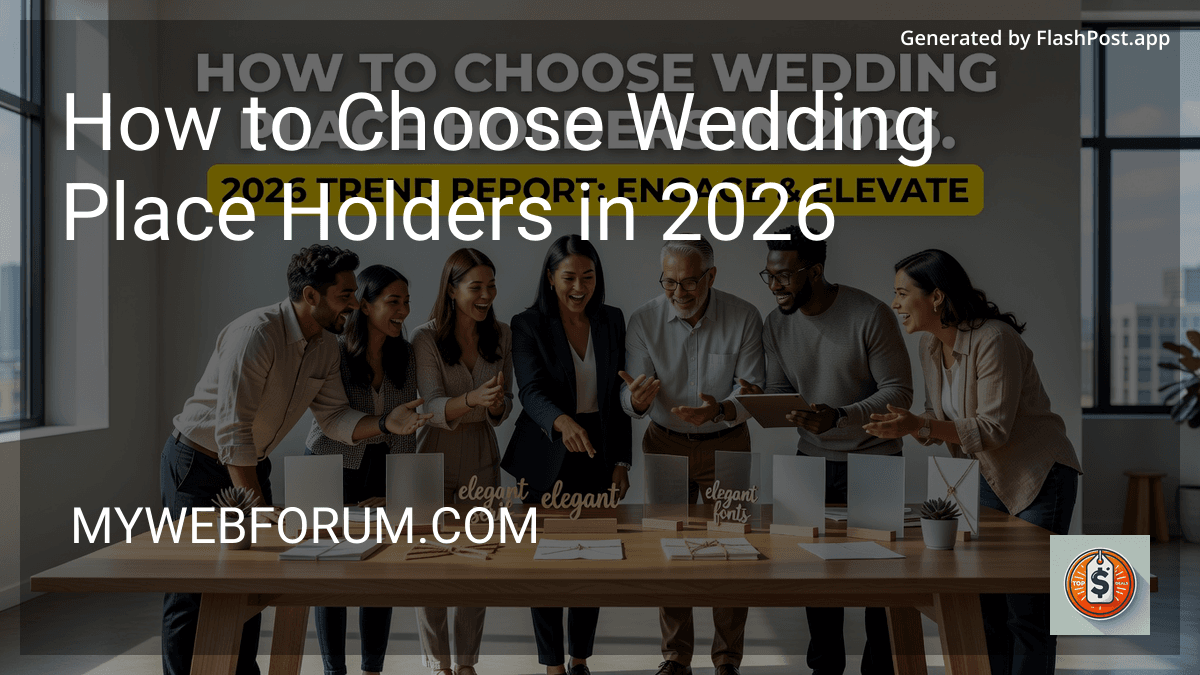 How to Choose Wedding Place Holders in 2026 preview