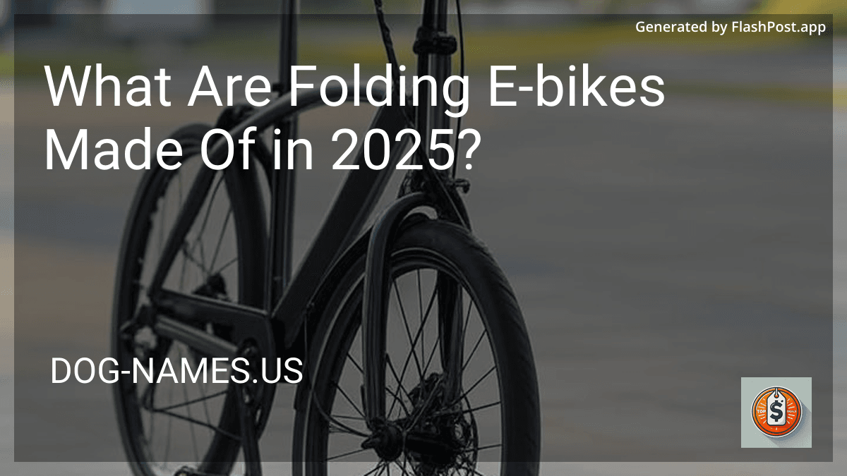 What Are Folding E-bikes Made Of in 2025? preview