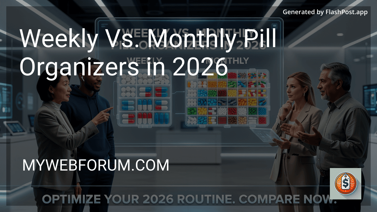 Weekly Vs. Monthly Pill Organizers in 2026 preview