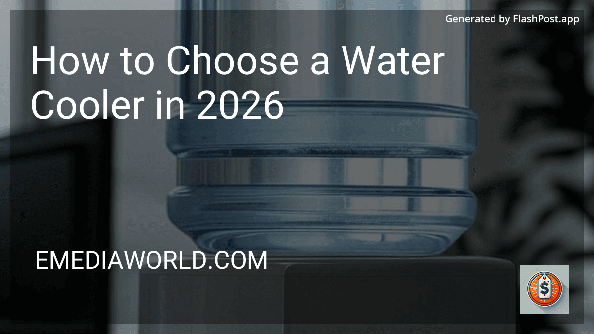 How to Choose a Water Cooler in 2026 preview