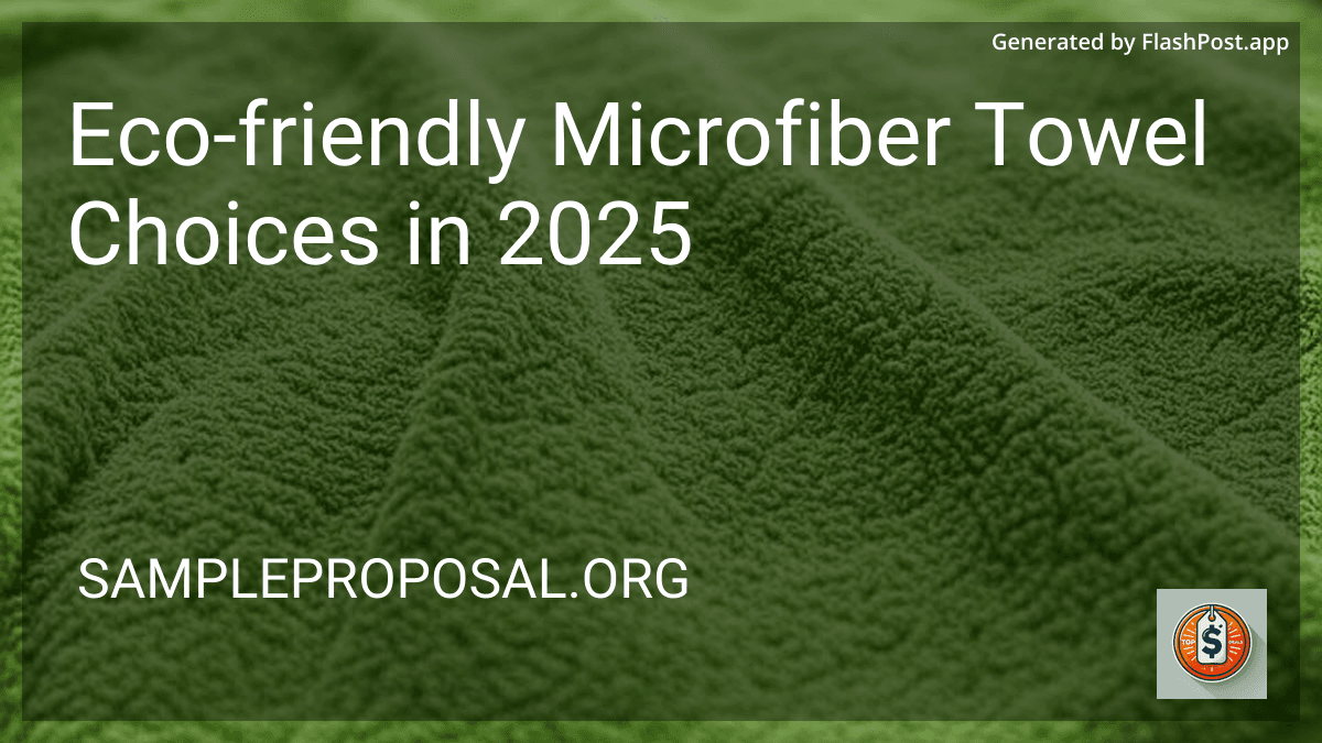 Eco-friendly Microfiber Towel Choices in 2025 image