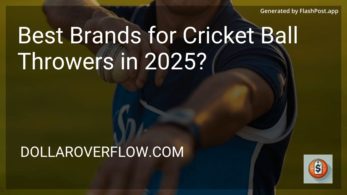 Best Brands for Cricket Ball Throwers in 2025? image