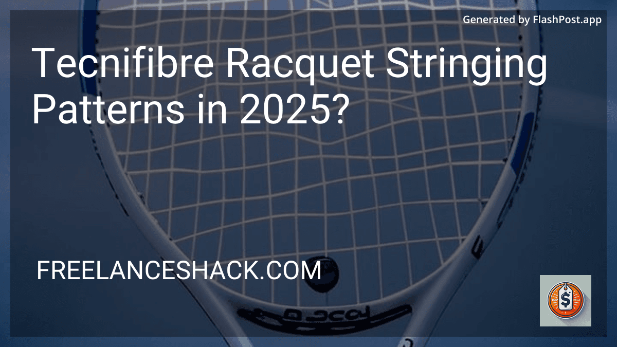 Tecnifibre Racquet Stringing Patterns in 2025? preview