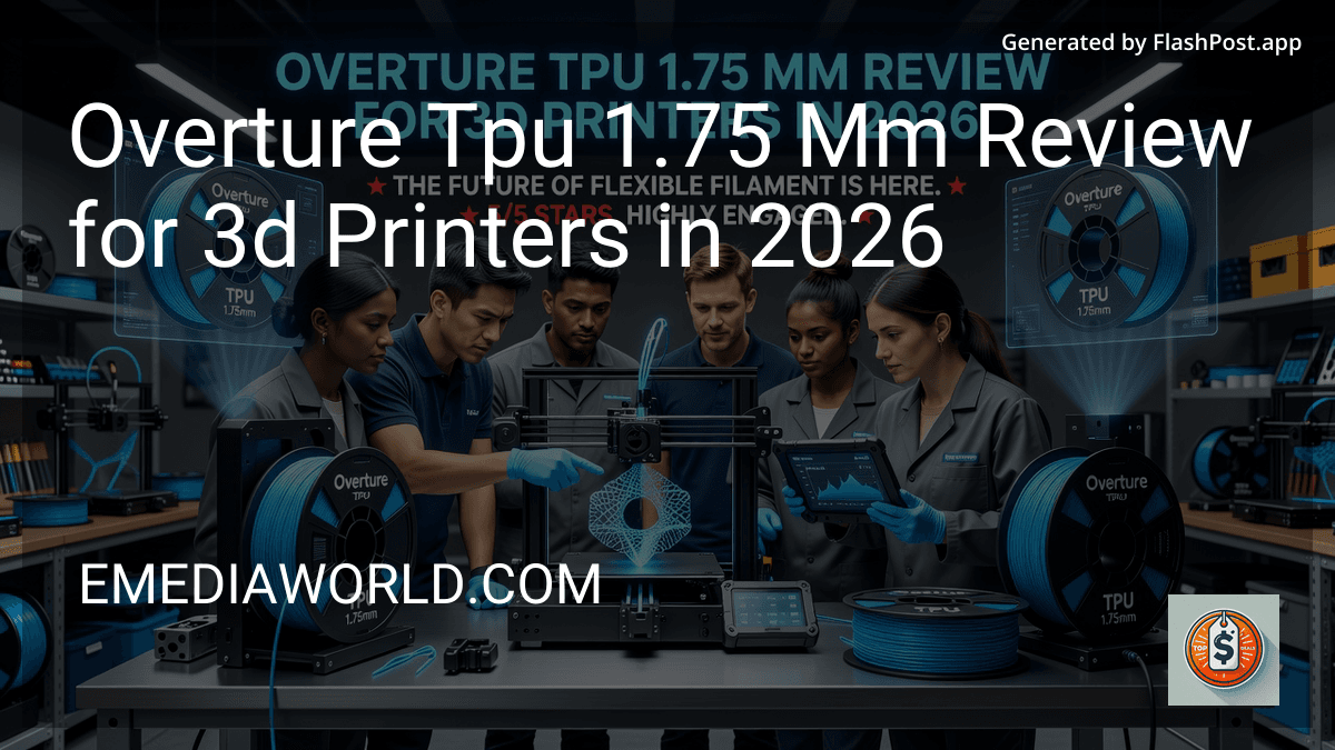 Overture Tpu 1.75 Mm Review for 3d Printers in 2026