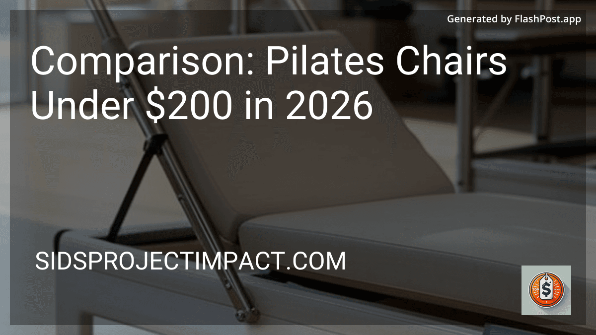 Comparison: Pilates Chairs Under $200 in 2026 image