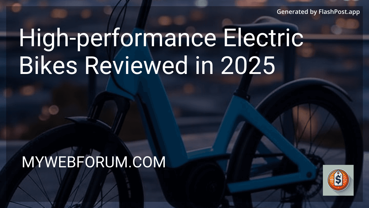 High-performance Electric Bikes Reviewed in 2025 preview