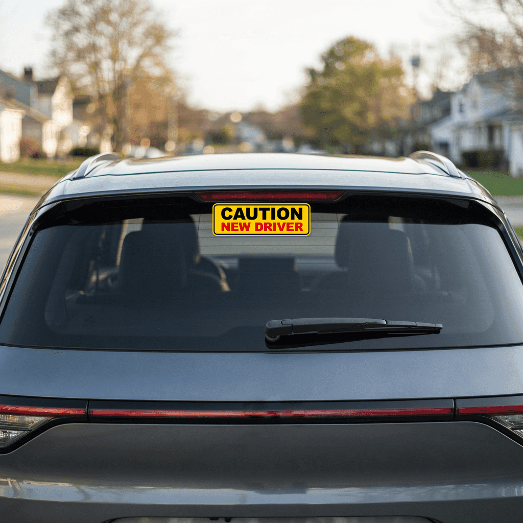 Caution New Driver Car Decal Vinyl Sticker